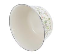 Vintage Enamel Mixing Bowl, Deepened Thickened Structure for Kitchen Tasks | Easy to Clean, Stain Resistant Finish, Suited to Noodles and Vegetables, Retro-inspired Everyday Use