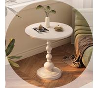 Vintage End Tablefor Living Room Bedroom Balcony 21inch/50cm Heightfor Small Spaces Metal Pedestal Side Table Round Accent Table Unique Coffee Drink Table Cocktail Table