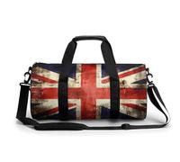 Vintage England Flag Gym Bag Travel Duffel for Men Women
