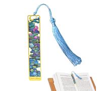 Vintage Engraved Flower Book Brand - Metal Bookmark | Hollow Colourful Metal Art Bookmark | Employee Appreciation Gift for Children's Readers Teachers Metal Bookmark for Women - Metal -
