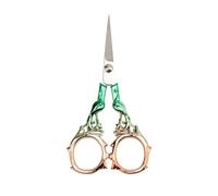 Vintage Engraved Stainless Steel Embroidery Scissors Multipurpose Craft Tool for Sewing Trimming and Decorative Display Portable Stainless Steel Thread Clippers