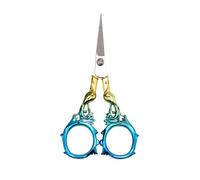 Vintage Engraved Stainless Steel Embroidery Scissors Multipurpose Craft Tool for Sewing Trimming and Decorative Display Portable Stainless Steel Thread Clippers