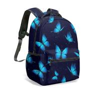 Vintage Entomology All Over Print 16 Inch Backpack Butterfly Bee Beetle Pattern Natural History Art School Bag (04)
