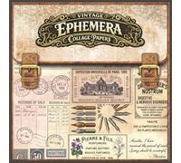 Vintage Ephemera Collage Book: 24 Double-Sided Sheets for Junk Journals, Collage, Scrapbooking, Decoupage, and Mixed Media
