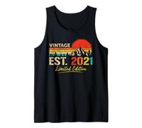 Vintage Est 2021 Limited Edition Classic 2021 Retro Birthday Tank Top