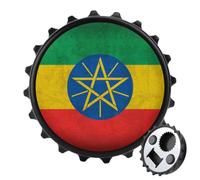 Vintage Ethiopia Flag Magnetic Bottle Opener