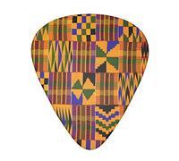 Vintage Ethnic Pattern Printed Guitar Picks 12 Pack Picks Sampler With Storage Box For Guitar Bass Ukulele 0.46mm