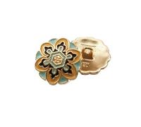 Vintage Ethnic Style Floral Shaped Buttons for Clothing Coats Sewing Accessories DIY Handmade Craft Supplies Needlework