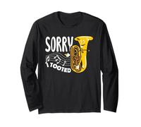 Vintage Euphonium Player Brass Orchestra Long Sleeve T-Shirt