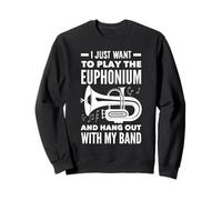 Vintage Euphonium Player Brass Orchestra Sweatshirt
