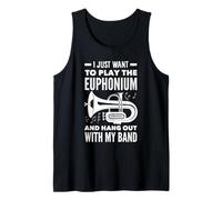 Vintage Euphonium Player Brass Orchestra Tank Top