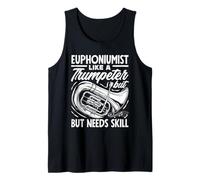 Vintage Euphonium Player Brass Orchestra Tank Top