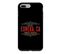 Vintage Eureka California USA GPS Coordinates Souvenir Case for iPhone 7 Plus/8 Plus