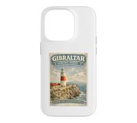 Vintage Europa Point Gibraltar Lighthouse Travel Design Case for iPhone 14 Pro