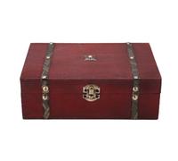 Vintage European Antique Handmade Wooden Retro Jewelry Storage Box Living Goods Organizer Gift Case for Storing Jewelry Treasure Pearl Chest Case