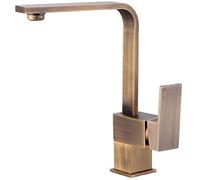 Vintage European Kitchen Sink Faucet - Rotatable Hot & Cold Water Mixer, Elegant Design for Easy Use, Retro Kitchen Decor, Durable Brass Construction