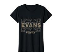 Vintage Evans Georgia Value Graphic T-Shirt, Women, Black, M