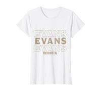 Vintage Evans Georgia Value Graphic T-Shirt, Women, White, L