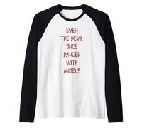 Vintage Even The Devil Once Danced with Angels Raglan Baseball Tee