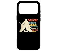Vintage Everyone Needs Goals Ice Hockey Goalie Hockey Player Case for iPhone 17 Pro Max