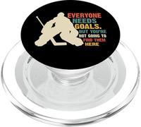 Vintage Everyone Needs Goals Ice Hockey Goalie Hockey Player PopSockets PopGrip for MagSafe