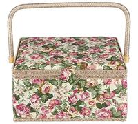 Vintage Extra Large Sewing Basket Organizer for Needles, Thread & Sewing Supplies