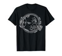 Vintage Eye Anatomy Eyeball Optometrist Ophthalmic Tech T-Shirt