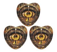 Vintage Eyeball 3 Pcs Automotive Air Fresheners Mirror Aromatherapy Tablets Ornament Car Fragrance Scented Cards Love form