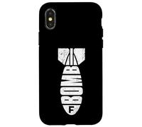 Vintage F-Bomb Dropping Sarcastic Cussing Swearing Profanity Case for iPhone X/XS