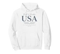 Vintage Faith Freedom 250 Years 1776-2026 Independence USA Pullover Hoodie