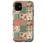 Vintage Fall Flower Cottagecore Gingham & Botanical Autumn Case for iPhone 11