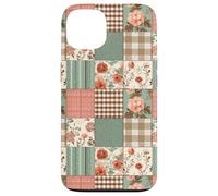 Vintage Fall Flower Cottagecore Gingham & Botanical Autumn Case for iPhone 13