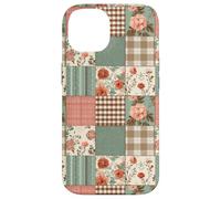 Vintage Fall Flower Cottagecore Gingham & Botanical Autumn Case for iPhone 14