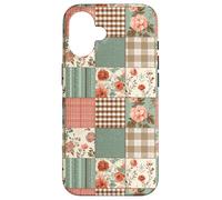 Vintage Fall Flower Cottagecore Gingham & Botanical Autumn Case for iPhone 16