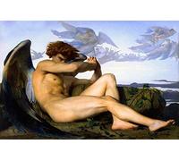 Vintage Fallen Angel Alexandre Cabanel Paint 1847 Wall Art Photo Picture Print Poster A4