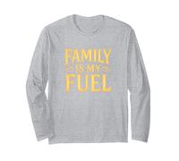 Vintage Family Is My Fuel. Retro, Parenting, Power. Long Sleeve T-Shirt