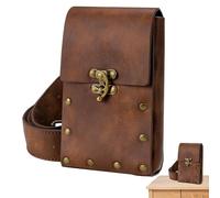 Vintage Fanny Pack for Halloween - Gothic Leather Renaissance Waist Bag