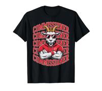 Vintage Fantasy Football Commissioner Goat Legend My Commish Value Graphic T-Shirt, Men, Black, S