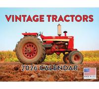 Vintage Farm Antique Tractor Calendar 2026 Monthly Wall Calender 12 Month | American Made In The USA