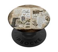 Vintage Farm Journal Collage Rustic Ephemera Art PopSockets Adhesive PopGrip
