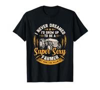 Vintage Farmer Shirt Men Tractor Gift Boys Farm Rancher T-Shirt