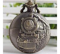 Vintage Fashion Black Analog Rome Number Display Thomas Train Carving Pocket Watch Mens Women for Gifts Drop Shipping Pocket Watch Gift