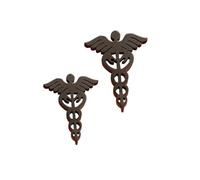 Vintage Fashion Caduceus Medicine Symbol Stud Earrings Stainless Steel Snake Earrings for Doctor Nurse Best Gift, Stainless Steel, gem na