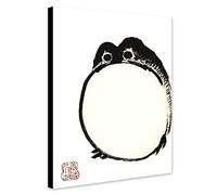Vintage Fat Frog - Japanese Art by Matsumoto Hoji - Wrapped Framed Canvas Wall Art - Various Sizes (A3 [41cm x 30cm])