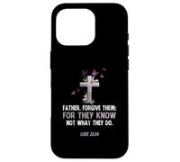 Vintage Father Forgive Them For They Know Not What They Do Case for iPhone 16 Pro