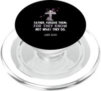 Vintage Father Forgive Them For They Know Not What They Do PopSockets PopGrip for MagSafe