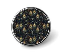 Vintage Feather Eyes Print Pins for Backpack - Enamel Pins Cute Jacket Coat Hat Bags Badge Pin, Funny Novelty Unique Button Pin Women Men Fashion Jewelry Accessories
