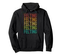 Vintage Felting Fiber Art Gift for Needle Work Fans Pullover Hoodie