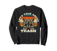 Vintage Ferret Lover Let's Talk About Trash Raccoon Sweatshirt
