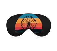 Vintage Ferris Wheel Soft Sleep Eye Mask Effective Light Blocking Blindfold Night Masks for Sleeping Travel